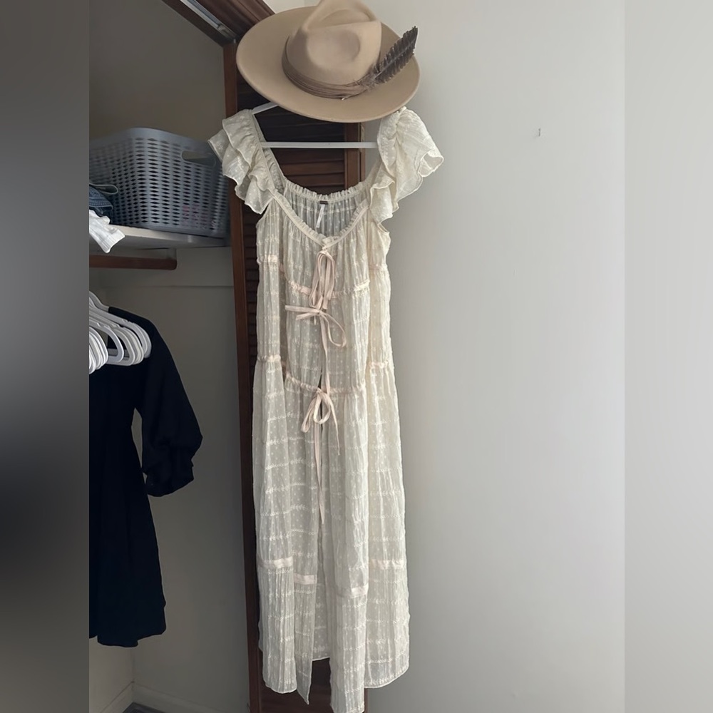 RARE Free People Micah maxi top/dress - Picture 2 of 7